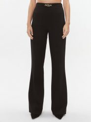 TWINSET Spodnie materiałowe 232TT2191 Czarny Flare Fit. Czarne spodnie materiałowe Twinset, bez wzorów, z materiału. Za 589.99 zł.