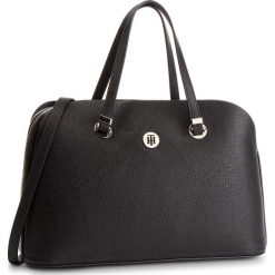 Torebka TOMMY HILFIGER - Th Core Satchel AW0AW06124 002. Czarne torby na ramię TOMMY HILFIGER, bez wzorów, ze skóry ekologicznej, na ramię, bez dodatków. W wyprzedaży za 369.00 zł.