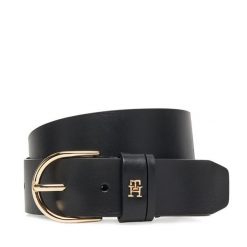 Pasek Damski Tommy Hilfiger. Czarne paski TOMMY HILFIGER, bez wzorów. Za 259.99 zł.