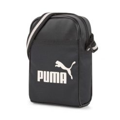 Torba na ramię Campus Compact Portable PUMA Black. Czarne torby na ramię Puma, bez wzorów, z materiału, retro, na ramię, z nadrukiem, bez dodatków. Za 129.00 zł.