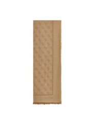 Guess Szal AW5529 VIS03 Beżowy. Brązowe rękawiczki Guess, z aplikacjami, z wiskozy. Za 234.99 zł.