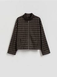 Bluza ze stójką - wielobarwny. Bluzy Reserved, l, bez wzorów, z tkaniny, bez kaptura. Za 179.99 zł.