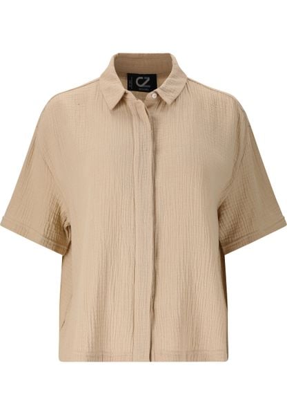 Koszula damska Cruz Melany. Brązowe koszule CRUZ, s, bez wzorów, z bawełny, eleganckie, bez kołnierzyka, bez ramiączek. Za 166.00 zł.
