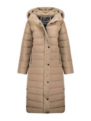 Canadian Peak Płaszcz pikowany "Constanceak" w kolorze szarobrązowym rozmiar: 3XL. Brązowe płaszcze Canadian Peak, xl, bez wzorów, bez kaptura. Za 343.73 zł.