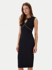 Marciano Guess Sukienka koktajlowa 6RGK18 9373Z Czarny Regular Fit. Czarne sukienki Marciano Guess, z aplikacjami, z syntetyku, wizytowe, bez kołnierzyka, bez ramiączek. Za 1,079.00 zł.