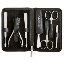 ERBE BuffaloZestaw do manicure z zamkiem błyskawicznym ' ', brązowy, 7 szt. Kuferki do makijażu 1 ct 1 szt. Zestawy ERBE. Za 472.67 zł.