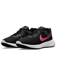 Nike Sportswear Buty "Revolution 6" w kolorze czarno-różowym do biegania rozmiar: 37,5. Czarne obuwie sportowe Nike Sportswear, bez zapięcia, do biegania. Za 228.92 zł.
