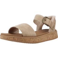 Sandały SKECHERS BOBS SUN VIBE BE CORKY Beżowy. Brązowe sandały Skechers, bez wzorów, z syntetyku, bez obcasa, bez zapięcia. Za 259.99 zł.