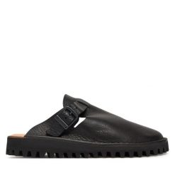 Klapki Fracap. Czarne klapki Fracap, bez wzorów, bez obcasa. Za 469.99 zł.