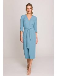 Stylove Sukienka w kolorze błękitnym rozmiar: S. Niebieskie sukienki Stylove, s, bez wzorów, z tkaniny, bez kołnierzyka, bez ramiączek, midi. Za 310.45 zł.