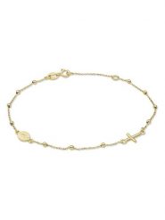 Diamant Exquis Złota bransoletka z elementami ozdobnymi rozmiar: onesize. Żółte bransoletki Diamant Exquis, złote. Za 782.99 zł.