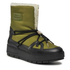 Śniegowce Tommy Hilfiger. Zielone trapery i śniegowce TOMMY HILFIGER. Za 869.99 zł.