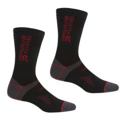 Skarpety Wełniane Wool Hiker 2pak. Brązowe skarpety Regatta, bez wzorów, z wełny. Za 87.99 zł.