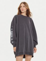 Roxy Sukienka dzianinowa Daydreamer ERJKD03509 Szary Relaxed Fit. Szare sukienki Roxy, s, bez wzorów, z bawełny, bez kołnierzyka, bez ramiączek. Za 319.99 zł.