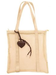 Zwillingsherz Torebka w kolorze beżowym - 32 x 34 cm rozmiar: onesize. Brązowe torby na ramię Zwillingsherz, bez wzorów, z materiału, na ramię, bez dodatków. Za 153.34 zł.