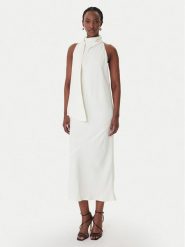 Marella Sukienka koktajlowa Ninfee 2613221083 Écru Regular Fit. Sukienki Marella, bez wzorów, z syntetyku, wizytowe, bez kołnierzyka, bez ramiączek. Za 1,199.00 zł.