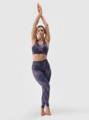 4F Legginsy do jogi i pilatesu z materiału z recyklingu damskie - brązowe XXL. Brązowe legginsy sportowe 4f, l, bez wzorów, z dzianiny, z podwyższonym stanem, na fitness i siłownię. W wyprzedaży za 99.99 zł.