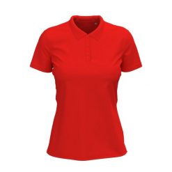 Damska Koszulka Polo Claire. Czerwone koszulki polo STEDMAN, l, bez wzorów, bez kołnierzyka, bez ramiączek. Za 100.99 zł.