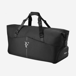 Torba tenisowa Wilson Roger Federer. Czarne torby na ramię Wilson, bez wzorów, sportowe, na ramię, bez dodatków. Za 649.99 zł.