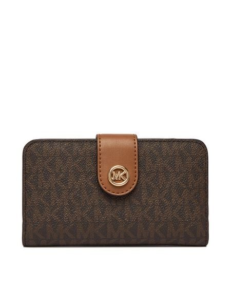 MICHAEL Michael Kors Portfel Pop 32S6G17F8B Brązowy. Brązowe portfele MICHAEL Michael Kors, bez wzorów, ze skóry. Za 370.99 zł.