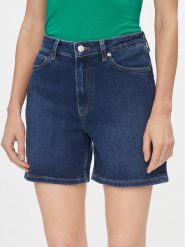Tommy Hilfiger Szorty jeansowe Dnm Straight Short Rw Kai WW0WW41320 Niebieski Slim Fit. Niebieskie szorty TOMMY HILFIGER, bez wzorów, z jeansu. Za 199.99 zł.