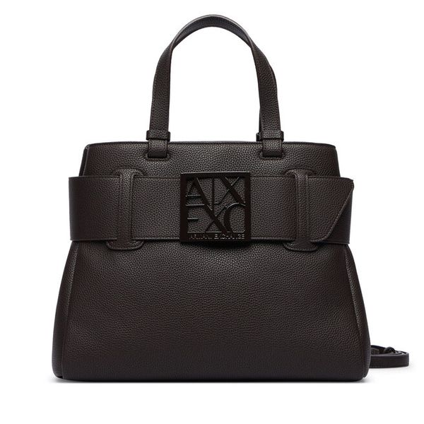 Torebka Armani Exchange. Brązowe torebki klasyczne Armani Exchange, bez wzorów, bez dodatków. Za 729.99 zł.