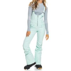 Spodnie damskie Roxy Summit Bib. Zielone spodnie dresowe Roxy, m, bez wzorów, z elastanu. Za 541.00 zł.