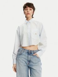 Calvin Klein Jeans Koszula J20J225078 Błękitny Regular Fit. Niebieskie koszule Calvin Klein Jeans, xl, bez wzorów, z bawełny, bez kołnierzyka, bez ramiączek. Za 219.99 zł.