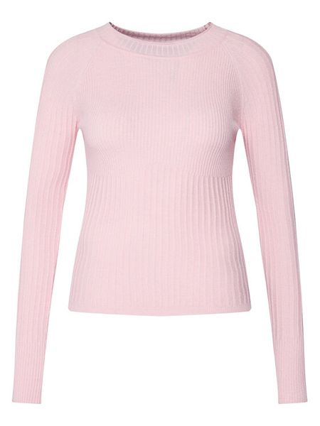 Patrizia Pepe Sweter 2K0337/K7S0-M555 Różowy Regular Fit. Czerwone swetry Patrizia Pepe, m, bez wzorów, z syntetyku, bez ramiączek. Za 829.99 zł.