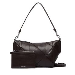Torebka Calvin Klein. Brązowe torebki klasyczne Calvin Klein, bez wzorów, bez dodatków. Za 569.99 zł.