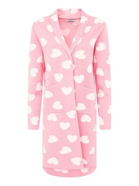 Zwillingsherz Kardigan w kolorze jasnoróżowym rozmiar: S/M. Różowe kardigany Zwillingsherz, m, bez wzorów. Za 99.80 zł.