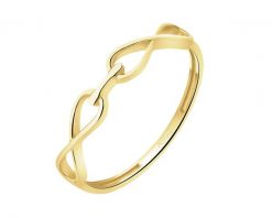 Złoty pierścionek - nieskończoności. Żółte pierścionki Apart, złote. Za 1,059.00 zł.