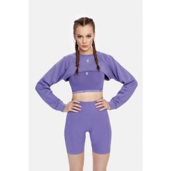 Bluza fitness damska Cardio Bunny Cozy. Fioletowe bluzy Cardio Bunny, l, bez wzorów, bez kaptura. Za 59.00 zł.
