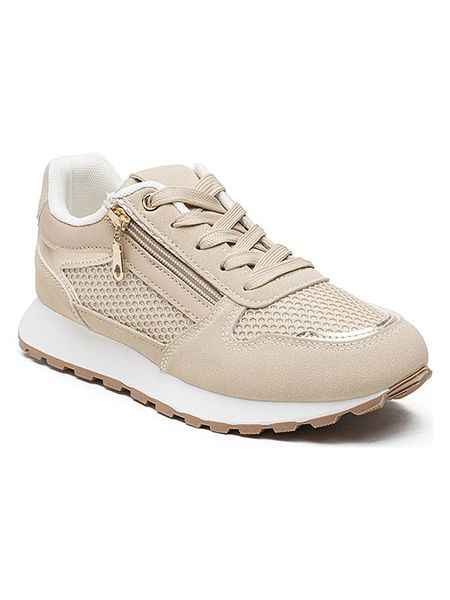 Foreverfolie Sneakersy w kolorze khaki rozmiar: 37. Brązowe trampki Foreverfolie, bez wzorów, bez zapięcia. Za 144.95 zł.