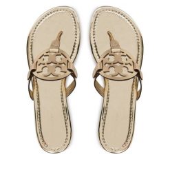 Japonki Tory Burch. Żółte klapki Tory Burch, bez wzorów, bez obcasa. Za 1,119.00 zł.