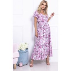 Sukienka maxi w róże fb726. Róże Fobya. Za 219.00 zł.