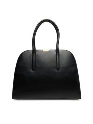Tommy Hilfiger Torebka Iconic Leather Tote AW0AW18206 Czarny. Czarne torebki klasyczne TOMMY HILFIGER, bez wzorów, ze skóry, bez dodatków. Za 1,499.00 zł.