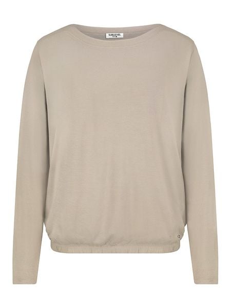 Sublevel Koszulka w kolorze beżowym rozmiar: S. Brązowe bluzki Sublevel, s, bez wzorów, bez kołnierzyka, bez ramiączek. Za 78.66 zł.