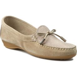 Mokasyny FILIPE - 5166 Beige 3888. Brązowe mokasyny Filipe, bez wzorów, z nubiku, bez obcasa. W wyprzedaży za 139.00 zł.