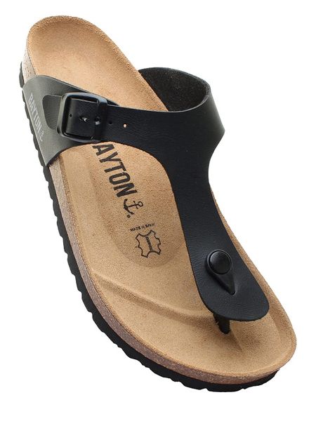 BAYTON Japonki "Mercure" w kolorze czarnym rozmiar: onesize. Czarne klapki Bayton, bez wzorów, z otwartym noskiem, bez obcasa. Za 169.95 zł.