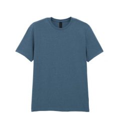 Bawełniana Koszulka Unisex Dla Dorosłych W Miękkim Stylu. Niebieskie bluzki GILDAN, xl, bez wzorów, z bawełny, sportowe, bez kołnierzyka, bez ramiączek. Za 48.99 zł.
