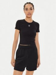 Hugo T-Shirt Delanor 50512000 Czarny Slim Fit. Czarne t-shirty Hugo, xxl, bez wzorów, z bawełny, bez kołnierzyka, bez ramiączek. Za 129.99 zł.