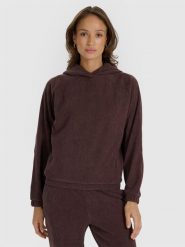 4F Bluza dresowa nierozpinana z kapturem damska - brązowa S. Brązowe bluzy 4f, s, bez wzorów, z dresówki, z kapturem. Za 159.99 zł.