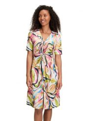 Vera Mont Sukienka w kolorze kremowo-pomarańczowym rozmiar: 44. Brązowe sukienki Vera Mont, bez wzorów, bez kołnierzyka, bez ramiączek, mini. Za 161.73 zł.