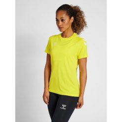 Koszulka damska Hummel Core Poly. Żółte koszulki sportowe Hummel, bez wzorów, bez ramiączek, do piłki ręcznej. Za 125.50 zł.