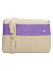 Beagles Torebka "Nova" w kolorze beżowo-fioletowym - 27 x 19 x 8,5 cm rozmiar: onesize. Brązowe torby na ramię Beagles, bez wzorów, z materiału, na ramię, bez dodatków. Za 78.99 zł.