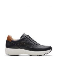 Clarks Skórzane sneakersy "Tivoli Grace" w kolorze czarnym rozmiar: 36. Czarne trampki Clarks, bez wzorów, bez zapięcia. Za 149.66 zł.