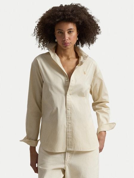 Polo Ralph Lauren Koszula 211910743505 Beżowy Regular Fit. Brązowe koszule Polo Ralph Lauren, xxl, bez wzorów, z bawełny, bez kołnierzyka, bez ramiączek. Za 859.99 zł.