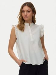 Vero Moda Bluzka Selma 10345667 Biały Regular Fit. Białe bluzki Vero Moda, m, bez wzorów, z bawełny, bez kołnierzyka, bez ramiączek. Za 139.99 zł.