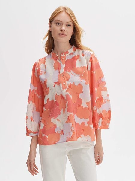 OPUS Bluzka w kolorze pomarańczowym rozmiar: 44. Pomarańczowe bluzki Opus, bez wzorów, bez kołnierzyka, bez ramiączek. Za 122.38 zł.